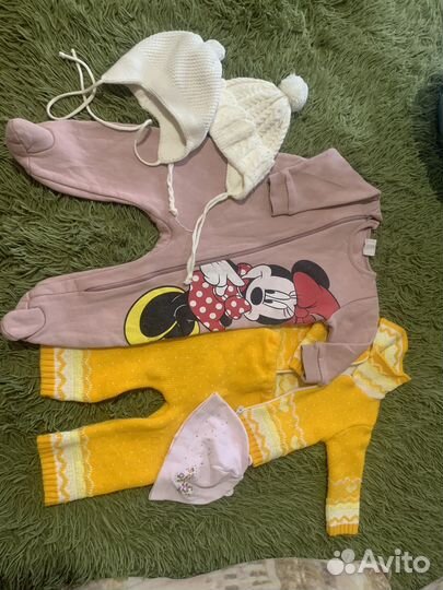 Детские вещи пакетом 68 74 на девочку