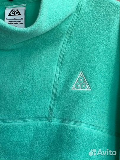 ACG Series Solid Letter Logo Stand Collar Pullover