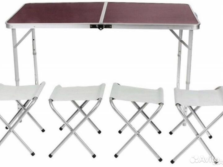 Стол складной + 4 стула
