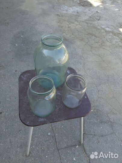 Стеклянная банка, 0,80л. 0,650л