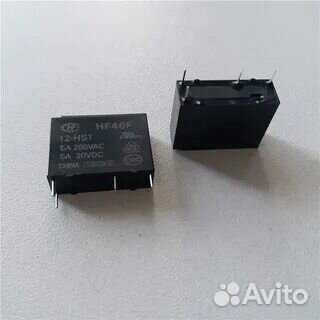 Реле HF46F/12-HS1 12Вольт/DC; 5А; Контакты 5A/250В