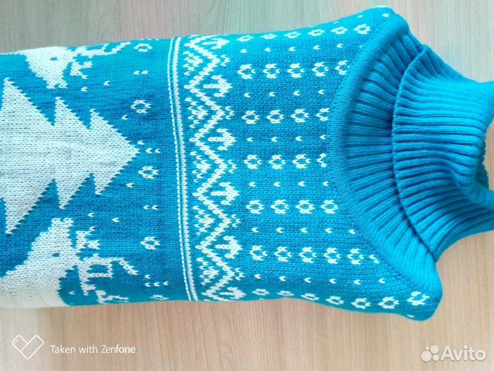 Новый бирюзовый свитер