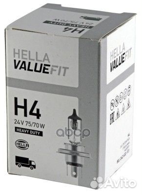Лампа накаливания valuefit H4 24V 75/70W P 43t