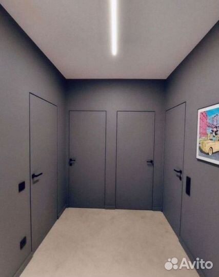 Скрытые двери под отделку