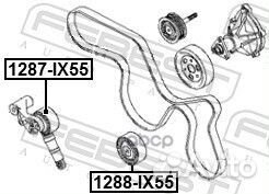 Ролик обводной приводного ремня hyundai IX55 07