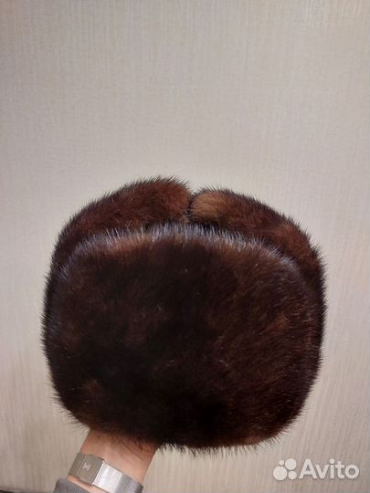 Норковая шапка мужская