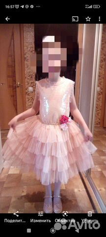 Платье для девочки на выпускной 120-140