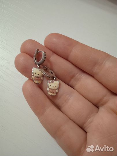 Серебряные дет.серьги