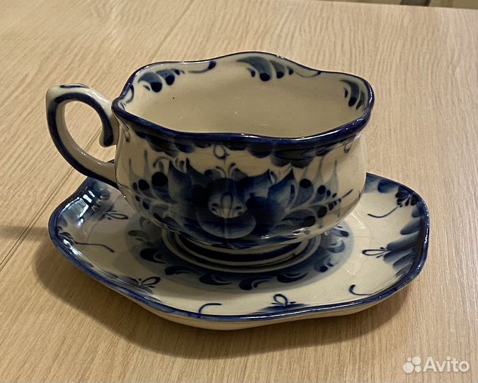 Чайная пара гжель