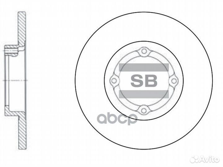 Диск тормозной передний GM-korea matiz 98- sd30