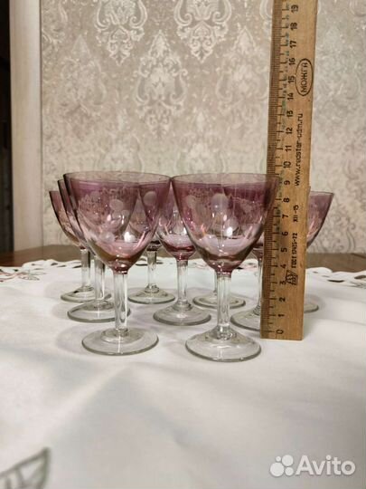 Хрустальные рюмки на ножке СССР