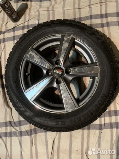 Коплект колес зимние липучка r15