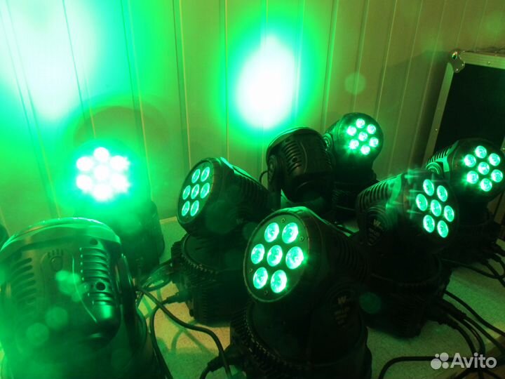Вращающиеся светодиодные головы Wash 7*12w новые
