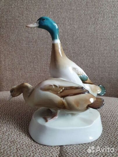 Утки фарфоровые статуэтки Херенд,Жолнаи,Ортлоф и М