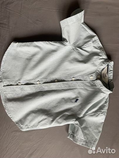 Рубашка h&m 92 с короткими рукавами