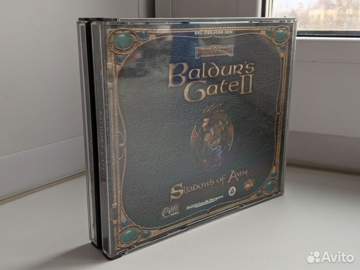 Лицензионный диск игры Baldurs Gate 2 (4 CD)