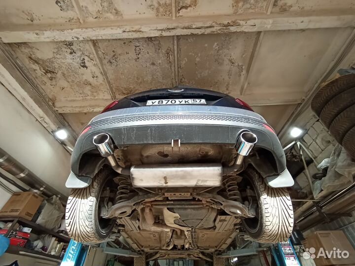 Раздвоенный выхлоп ford focus 3