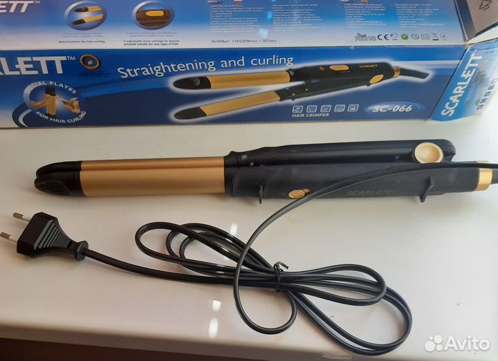 Щипцы для выпрямления и завивки Scarlett sc-066