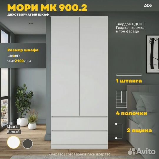 Шкаф распашной белый как IKEA