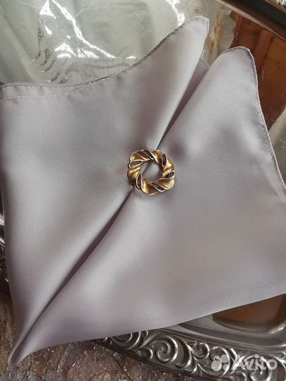 Шёлковый натуральный платок Паше карманный