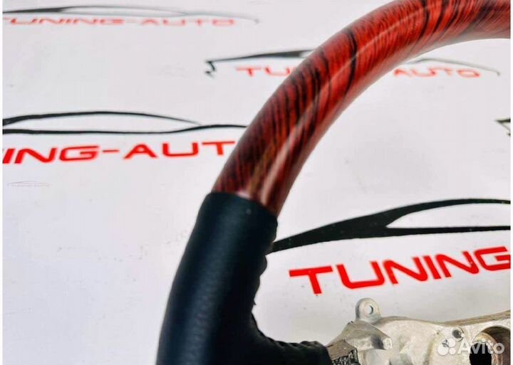 Руль Toyota Camry 40 (красное дерево)