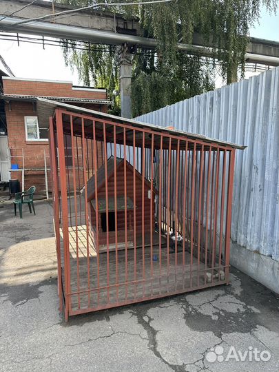 Вольер + утепленная будка для собаки