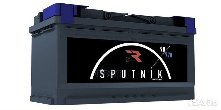 Аккумулятор Sputnik 90 Ah, 770 A, 353x175x190 п