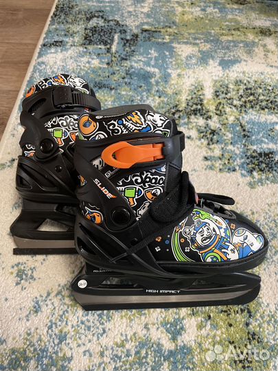 Детские ледовые коньки раздвижные