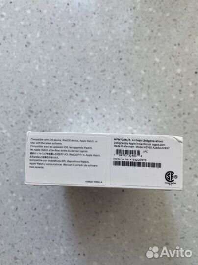 Беспроводные наушники airpods 3