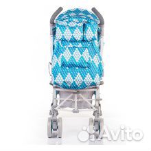 Коляска-трость BabyHit rainbow-rhombus blue17