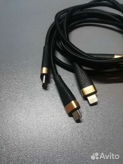 3в 1 юзб кабель для зарядки