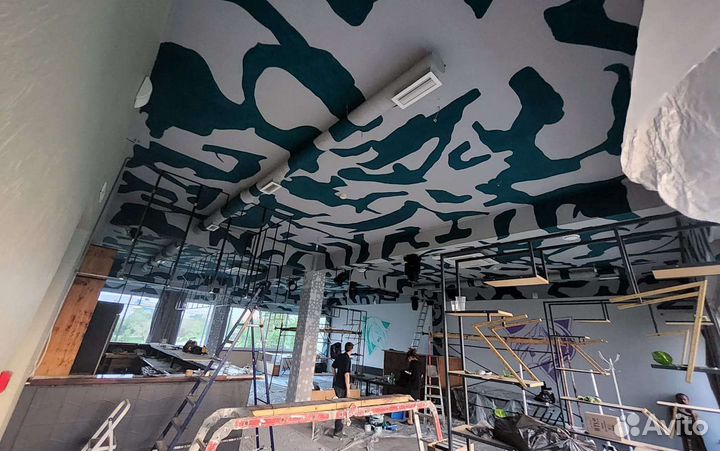 Роспись стен граффити художник