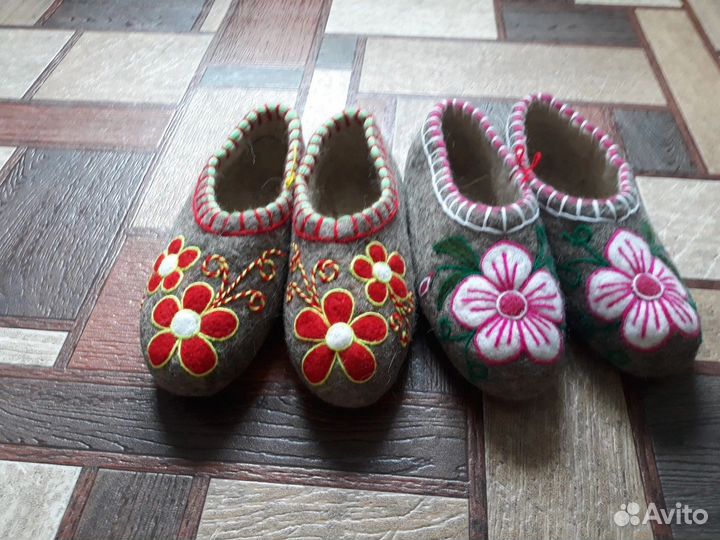 Тапочки ручной валки