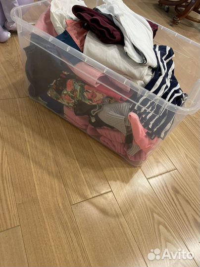 Контейнер вещей на девочку 128-140