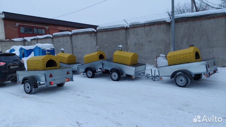 Печь на прицепе