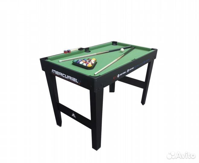 Аэрохоккей + настольный футбол + бильярд + теннис