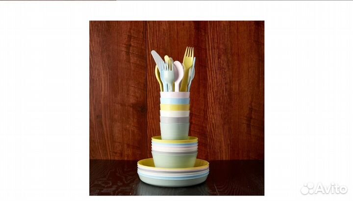 Набор детской посуды kalas IKEA калас икеа новый