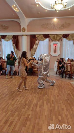 Ростовая кукла Мишка Зайка Поздравление