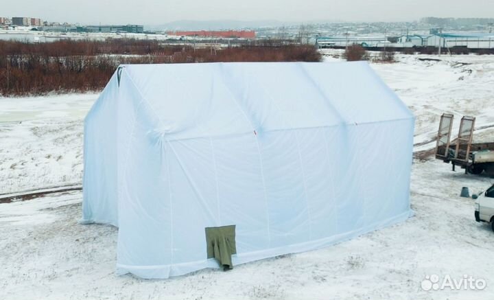 Быстровозводимый ангар. Пневмокаркасная палатка