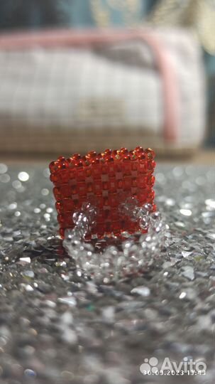 Кольцо из бисера 