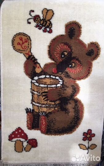 Новый Ковёр детский шерсть 80х50 см