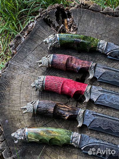 Нож из дамасской стали