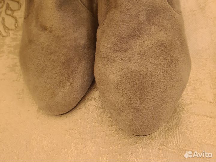 Ботфорты замшевые 39.5