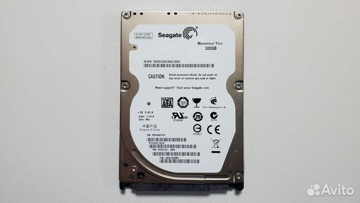 Жесткий диск для ноутбука Seagate Thin 320gb