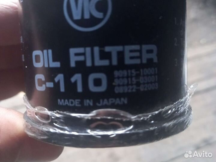 Фильтр масляный toyota corolla