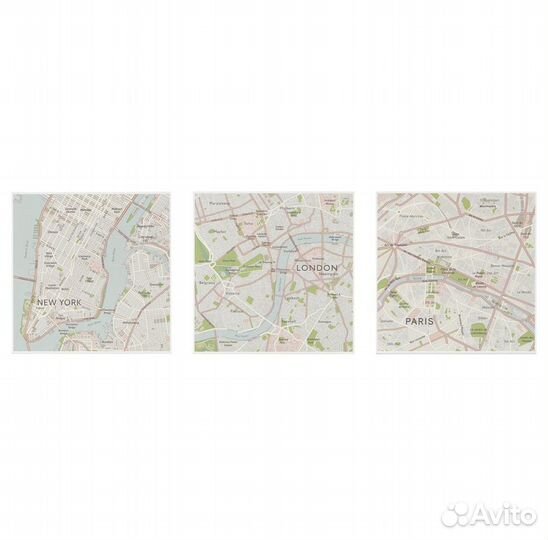 Постеры бьёрнамо икеа 3 шт