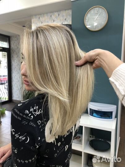 Наращивание и окрашивание волос