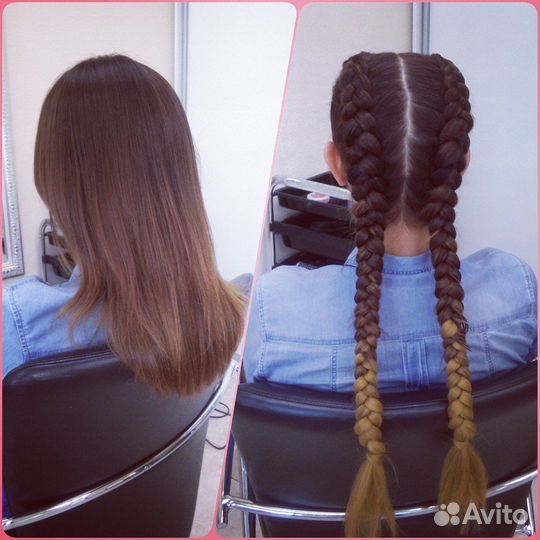 Плетение кос, косы с канекалоном, объёмные косы