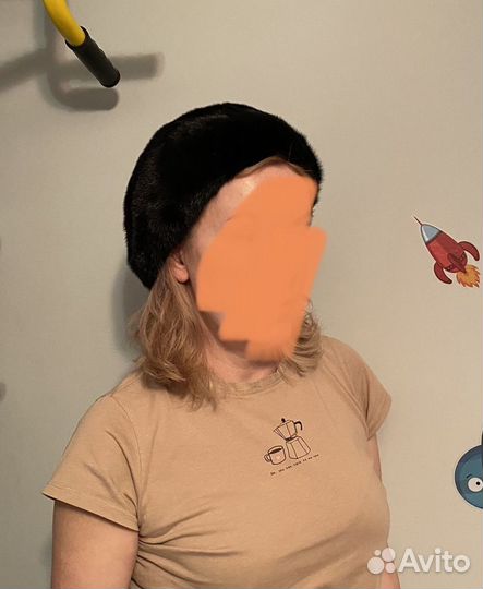 Женский норковый берет