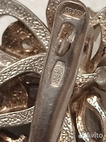 Серьги серебро